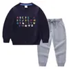 Nova Coleção Primavera e Outono 2026 Roupas Infantis Transfronteiriças Desenho Animado Conjunto de Duas Peças Roupa de Algodão com Manga Longa para Bebê