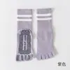 Calcetines de Yoga y Fitness de Verano con Dedos Separados, Calcetines Deportivos Antideslizantes de Cinco Dedos, Calcetines Profesionales para Pilates, Calcetines para Correr en Casa para Mujer