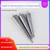 Fabricantes transfronteiriços Comércio por grosso de artes de pesca fornece acessórios de pesca pendentes de peixe pendente de chumbo de anel duplo pingente de pesca triangular pingente de peixe de anilha dupla