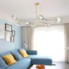 Lámpara colgante larga de un solo brazo, lámpara colgante de restaurante estilo vintage, diseño retro de múltiples cabezas con forma de pétalo, luz decorativa para mesas de comedor y barras de bar