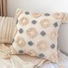 Funda de Almohada Bordada con Borlas y Botones Estilo Bohemio Ins Moda Simple Artesanía Borla Sala de Estar Sofá Habitación de Muestra Almohada
