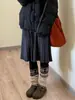 ¡Muy recomendable! Falda midi plisada de punto suave y cómoda para mujer, con cintura elástica, diseño versátil y una silueta en línea A que estiliza, perfecta para el invierno