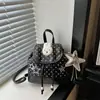 2026 Estilo Diseñador Conejo Puntos Estrella Gran Capacidad Casual Accesorio de Viaje Mochila Pequeña de Moda