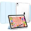 Para iPad (A16) Funda protectora 11ª generación 11 pulgadas 2025, Funda protectora iPad 10ª generación 10.9 pulgadas 2022, ultrafina con soporte, tapa trasera transparente de PC duro, funda protectora inteligente