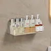 Prateleira de Armazenamento de Parede sem Furos para Banheiro, Vaso Sanitário, Lavabo, Cozinha e Organizador de Cosméticos