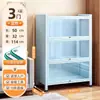 Estante de Livros com Porta de Vidro de Aço para Casa à Prova de Poeira Estante para Livros Infantis Gabinete de Exibição de Figuras de Espaço com Luz Gabinete Ita Gabinete de Lata