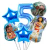 Comercio Exterior Wholesale Set de Globos de Dibujos Animados Moana Suministros para Decoración de Cumpleaños Infantil Globos de Película de Aluminio