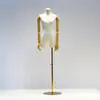 Maniquí de Exhibición para Tienda de Ropa con Clavícula Estilo Coreano y Busto Pequeño Soporte Modelo para Escaparate de Ropa de Mujer Maniquí de Medio Cuerpo Soporte de Exhibición
