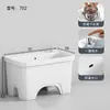 Fregadero Mopero Pequeño para Balcón de Casa, Lavabo para Piso de Baño, Fregadero Mopero Cerámico Alto de Pie, Tamaño Grande