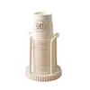 Dispensador de vasos desechables de lujo ligero para uso doméstico, portavasos de sobremesa, estante para vasos de papel sin taladro, estante creativo para almacenamiento de vasos de papel