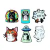 Insignia con Forma de Huevo para Mascotas Transfronteriza Broche de Animal Lindo Accesorios Dibujos Animados Cerdo Pequeño Leopardo Rosa Broche de Animal