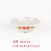 Plato de Servir de Melamina para Comida Caliente y Barbacoa Famoso en Internet de Chongqing, Estilo Vintage Retro Nostálgico, con Diseño de Caracteres Chinos Tradicionales
