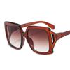Gafas de sol de gran tamaño, estilo europeo y americano, nuevas, con fijación facial, para damas, hermosas gafas de sol de estilo retro a la moda con protección UV transfronteriza 9459