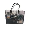 Nueva Bolsa de Fieltro con Impresión de Logo, Bolsa de Tela para Almacenamiento, Bolsa de Regalo, Gran Capacidad, Portátil, Bolsa Ecológica para Viajes Diarios