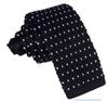 Corbata informal de rayas planas y estrechas de 5 cm para hombre, de lana de poliéster y tejido de punto, disponible al por mayor en Shengzhou.