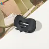 Qiyue Pinza para el Cabello Mate Tamaño Pequeño Pinza de Pico de Pato Plana Ovalada en Forma de Corazón Pinza de Tiburón Pasador Accesorio para el Cabello Adorno para el Cabello de Mujer Venta al por Mayor