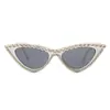 Gafas de Sol Ojo de Gato Xiyin Estilo de Lujo para Mujer, Exageradas con Pedrería, Estilo Moderno Europeo y Americano para Hombre, Protección UV