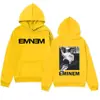 Sudaderas con capucha de firma de Eminem Slim Shady para hombre y mujer Hip Hop