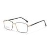 Lentes Xunge Metal Cuadrados Planos Lentes Artísticos Retro Lisos para Mujer Caja Semimetálica Lentes para Desplazamiento para Hombre