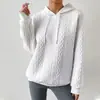Suéter liso com padrão em relevo masculino outono estilo Hong Kong solto moderno top personalidade waffle casal jaqueta com capuz