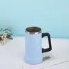 Taza de Cerveza de Acero Inoxidable de 24 oz con Vacío y Asa Taza de Cerveza Brasileña de Gran Capacidad Taza Térmica de Doble Pared con Vacío