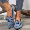 Nueva colección de primavera y otoño: Zapatos casuales para mujer de talla grande, sin cordones, punta fina, suela plana, estilo 2026, disponibles para venta transfronteriza en tallas más grandes