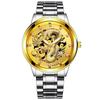 Nuevo Reloj de Estilo Chino de Comercio Exterior Tótem de Dragón Relieve Dorado Reloj de Hombre Calendario Reloj de Dragón Reloj No Mecánico Patrón de Dragón
