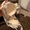 Camisola de Encaje en Capas Metwo de Alta Calidad con Almohadillas Integradas, Chaleco de Encaje Estilo Palacio
