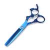 Tijeras de peluquería de 6.0 pulgadas con mango de dragón extraño de color, tijeras de barbero, tijeras planas, se puede fijar el LOGO 7H