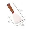 Barraca de panqueca ferramenta limpeza fruta libélula de bambu ancinho de bambu assar macarrão frio espátula de fritar raspador teppanyaki móvel