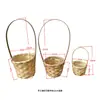 Envio Internacional de Flores Secas, Cestas de Bambu Universais para Flores Secas, Itens Decorativos, Mini Cestas de Bambu, Cestas de Bambu Trançado Extra Pequenas, Cestas de Bambu Trançado de Mão