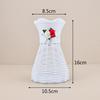 Atacado Vaso Branco Plástico Flor de Ameixa Cesta de Flores Vaso Simples Sala de Estar Vaso de Plástico Enfeites Imitação Vaso de Vime