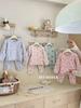 Ropa de Casa de Doble Capa de Seda y Lana para Niños Otoño e Invierno Conjunto de Ropa Interior Térmica Engrosada Ropa y Pantalones de Otoño para Niños y Niñas