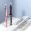 Material de embalagem personalizado para seringa de água e luz, tubo tipo foguete galvanizado de 1ml 3ml 5ml, embalagem de essência cosmética, frasco de creme para os olhos