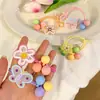 Xuxinhas de Cabelo Infantis Ursinho Cartoon Prendedores de Rabo de Cavalo Elásticos para Meninas