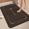 Alfombrilla de Piso Antideslizante Absorbente de Agua para Baño, Felpudo para Puerta de Inodoro, Secado Rápido, Puerta de Entrada, Baño, Barro de Diatomeas, Resistente al Desgaste