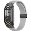 Adequado para capa metálica e pulseira de silicone Xiaomi Mi Band 10, pulseira de silicone com fecho magnético dobrável Xiaomi Mi Band 89nfc