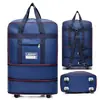 Bolsa de Viaje Plegable equipaje rueda universal caja de almacenamiento al extranjero 158 envío aéreo gran capacidad bolsa de equipaje retráctil