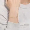Pulsera Minimalista de Plata de Ley 925 con Diseño de Cruz de Moissanita Estilo Ins para Mujer, Diseño de Nicho de Alta Gama, Artículo Popular de Celebridad de Internet