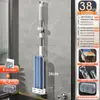 Mop Plano Mãos Livres Modelo Novo para Uso Doméstico, Limpeza em Um Passo Mop Preguiçoso, Mop de Chão com Refil de Tira