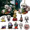 2022 Nuevo Colgante de Noche de Navidad Llorando Colgante de Decoración de Halloween Decoración de Árbol de Navidad de Dibujos Animados Adornos Colgantes para Coche