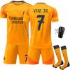 2425 Real Madrid fora uniforme de futebol terno meias laranja 9 Mbappe jersey 5 Bellingham comércio exterior grandes quantidades