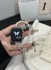 Correa de Metal para Reloj Cadena de Perlas Diamante Pétalo Adecuada para Apple iWatch Generación 11 10/987