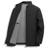 Chaqueta de Alta Calidad M-7XL Nueva para Primavera y Otoño, Estilo Casual de Negocios para Hombre, Chaqueta con Cuello mao sin Planchar, Ropa de Abrigo para Hombre de Tallas Grandes