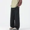 Roupas Masculinas / Calças Casuais com Design Wide-Leg, Nova Coleção Primavera e Outono, Estilo Americano High Street, Calças Retas Soltas e com Caimento