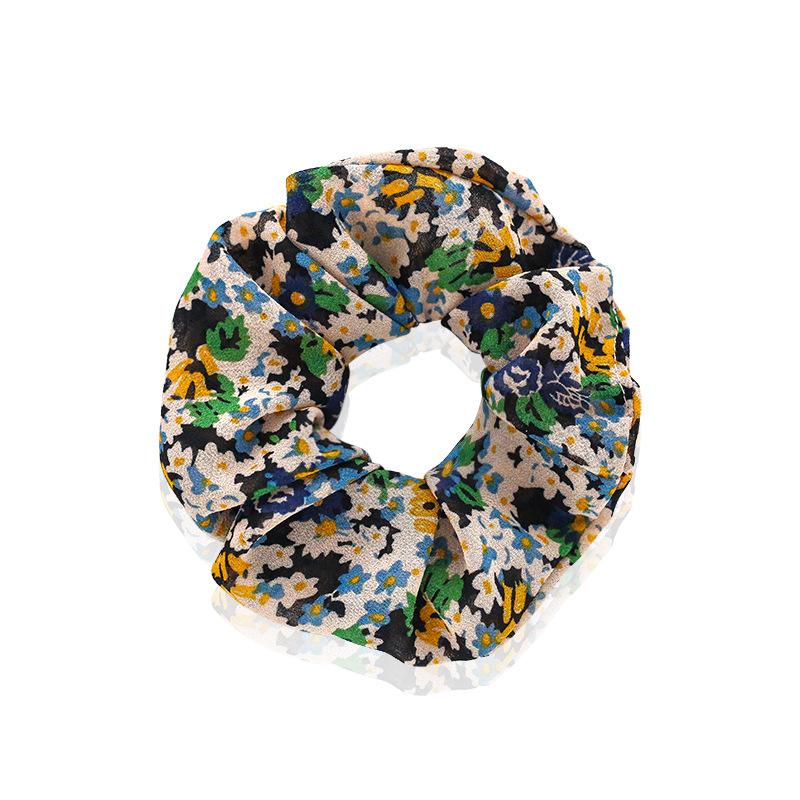 智贝详情图_8大肠发圈ins韩国碎花雪纺发绳日系蝴蝶结小清新