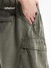 Ropa de Hombre Jie Zhan Pantalones de Trabajo Lavados Resistentes Estilo Americano, Pantalones de Trabajo Modernos con Múltiples Bolsillos, Shorts Casuales Holgados de Longitud Media para Hombre.