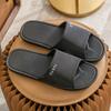 Chinelo de Casal Doméstico de Sola Grossa para Verão Uso Interno e Externo Banheiro Antiderrapante Novo Simples PVC Chinelos de Dormitório para Mulheres