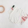 Ropa de una pieza de verano para bebés y niños pequeños, ropa de bebé de manga corta con aire acondicionado, ropa triangular de algodón para escalada