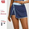 Falda de Yoga Lineal Nueva Transfronteriza Falsa de Dos Piezas Anti-Exposición Bolsillo Integrado Falda Deportiva de Fitness